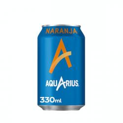 Bebida isotónica naranja Aquarius Lata 330 ml