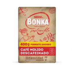 Café Molido Descafeinado Cultivo Sostenible Bonka Nestlé 400 g.