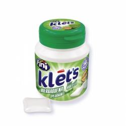 Chicles sabor hierbabuena Kléts Fini sin gluten 100 g.