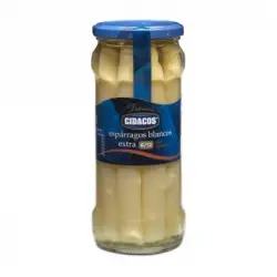 Espárragos blancos 6/12 extra muy grueso Cidacos tarro 325 g.