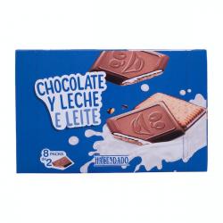 Galletas con chocolate y crema de leche Hacendado Caja 0.268 kg