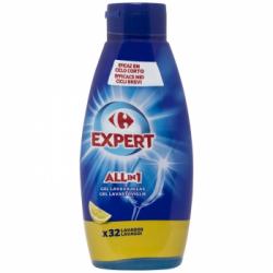 Gel para lavavajillas All in 1 Carrefour Expert 32 lavados