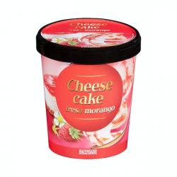 Helado tarta de queso Hacendado con fresas Bote 500 ml