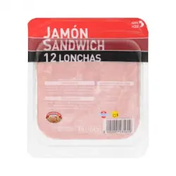 Jamón cocido sándwich Hacendado lonchas