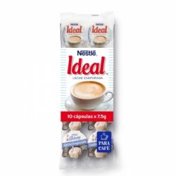 Leche evaporada Ideal Nestlé pack de 10 unidades de 7,5 g.