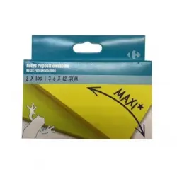 Pack 2X100 notas adhesivas 76X127