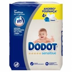 Toallitas de Bebé Dodot Sensitive Recambio 4x54 uds