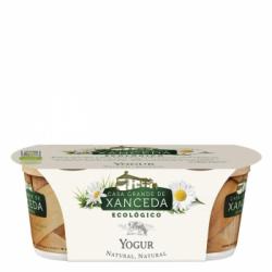 Yogur cremoso natural ecológico Casa Grande de Xanceda pack de 2 unidades de 125 g.