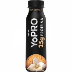 Yogur de proteínas líquido desnatado sabor cookies y vainilla sin azúcar añadido Danone Yopro sin lactosa 300 g.