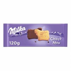 Galleta cubierta con chocolate Choco Moo Milka 120 g.