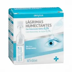 Lágrimas hidratantes para los ojos Deliplus con hialuronato sódico 0,2%
