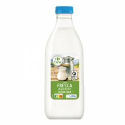 Leche desnatada fresca Carrefour botella 1 l.