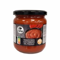 Tomate con pimiento del piquillo Extra Carrefour sin gluten 340 g