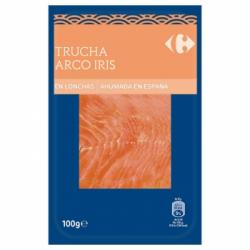 Trucha ahumada arco iris en lonchas Carrefour 100 g.