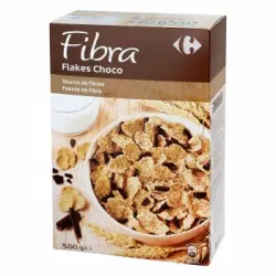 Cereales con chocolate Fibra Carrefour 500 g.