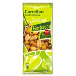 Cocktail de frutos secos sabor barbacoa Carrefour 130 g.