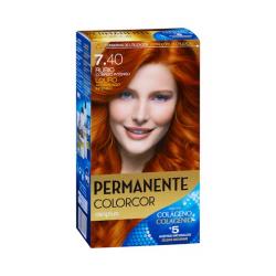 Coloración permanente 7.40 rubio cobrizo intenso Deliplus Caja 1 ud