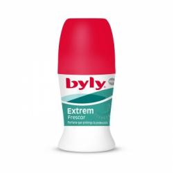 Desodorante roll-on Extrem Frescor 96h Byly 50 ml.