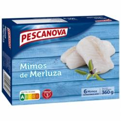 Mimos de merluza congelados Pescanova 360 g.