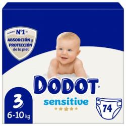 Pañales Dodot Sensitive T3 (6-10 kg.) 74 ud.