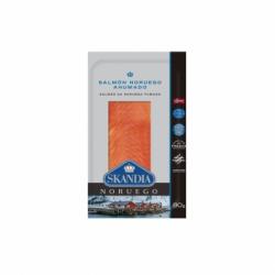 Salmón noruego ahumado Skandia sin gluten 80 g.