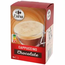 Café soluble cappuccino chocolate Carrefour Extra 144 g.