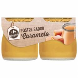 Postre de caramelo Original Carrefour sin gluten pack de 2 unidades de 135 g.