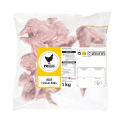 Alas de pollo congeladas Paquete 1 kg