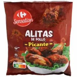 Alitas de pollo picantes Carrefour Sensation 750 g.