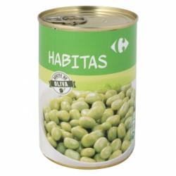 Habitas baby con aceite de oliva Carrefour 400 g.