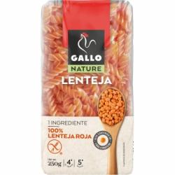 Hélices de lenteja roja Gallo Nature sin gluten 250 g.