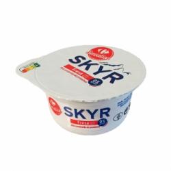 Leche fermentada desnatada de fresa Skyr Carrefour Sensation 150 g.