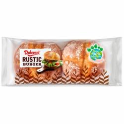 Pan de hamburguesa rústico Dulcesol 300 g.