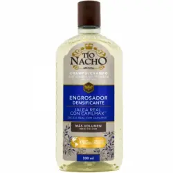 Champú anticaída engrosador densificante jalea real con capilmax Tío Nacho 330 ml.