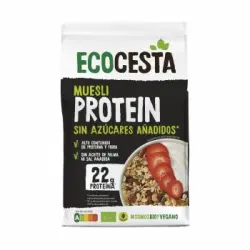 Muesli alto en proteína ecológico Ecocesta sin azúcar añadido 375 g.