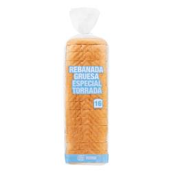 Pan de molde blanco rebanada gruesa Hacendado Paquete 0.82 kg