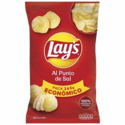 Patatas fritas al punto de sal Lay's sin gluten 265 g.