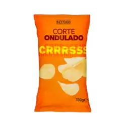 Patatas fritas corte ondulado Hacendado Paquete 0.15 kg