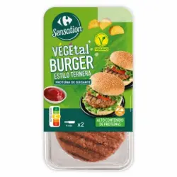 Burger Vegetal estilo ternera Carrefour Sensation sin gluten 180 g