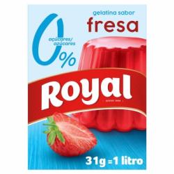 Gelatina sabor fresa sin azúcar Royal 31 g.
