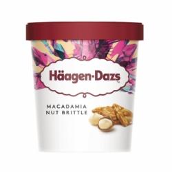 Helado de nueces de macadamia Häagen Dazs sin gluten 460 ml.