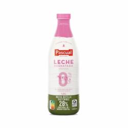 Leche desnatada 0% MG Pascual botella 1,5 l.