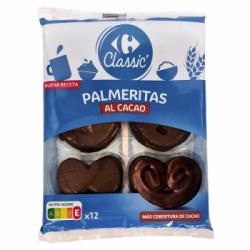 Palmeras de hojaldre al cacao Carrefour Classic' 12 ud.