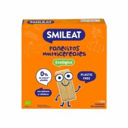 Panecillos de cereales con plátano y calabaza ecológico Smileat sin gluten 60 g.