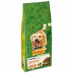 Pienso de aves y verduras para perro adulto Purina Friskies 15 Kg.