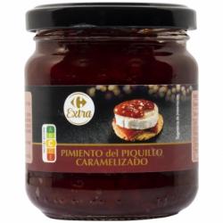 Pimiento del piquillo caramelizado Extra Carrefour 240 g.