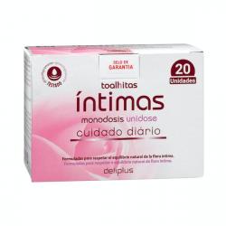 Toallitas íntimas cuidado diario Deliplus monodosis Caja 1 ud