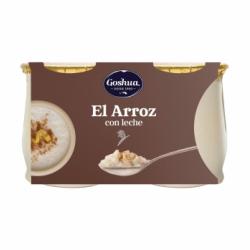 Arroz con leche Goshua sin gluten pack de 2 unidades de 140 g.