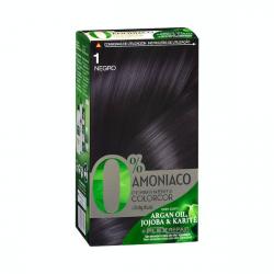 Coloración permanente 1 negro Deliplus 0% amoníaco Caja 1 ud