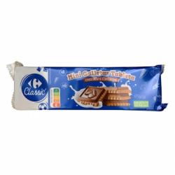 Galletas mini con tableta de chocolate con leche Carrefour Classic 160 g.